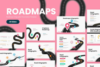 Creative Roadmaps Infographic PowerPoint Template